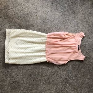 Pink and White dress